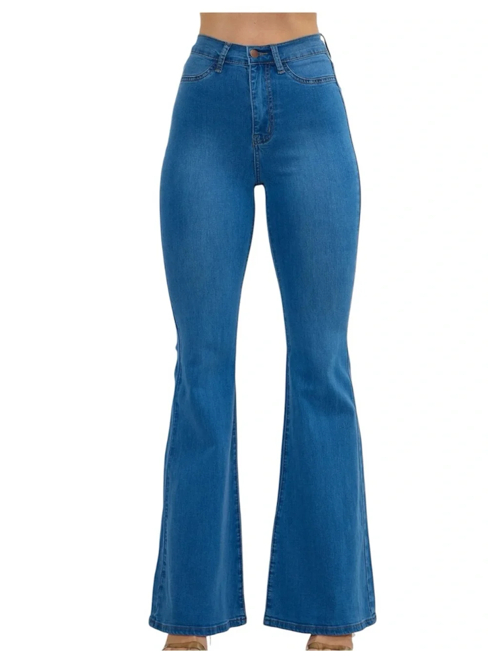Vibrant M.I.U Tall Bell Flare Jeans - Picture 4 of 11